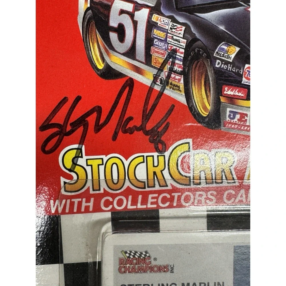 Sterling Marlin Racing Champions‎ 1/64 NASCAR Stock Car 1993 Autographed